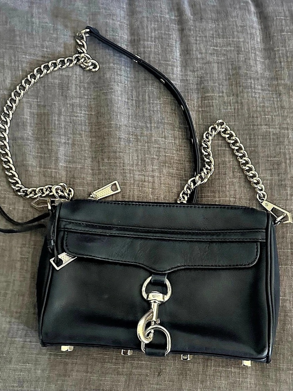 Rebecca Minkoff Mini M.A.C. Crossbody Bag in Black - Picture 2 of 7